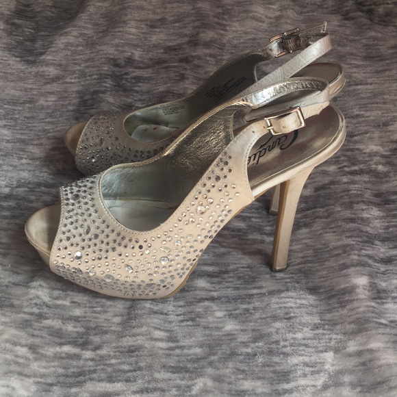 Candie’s Silver and Sparkly Stilettos - Picture 3 of 4